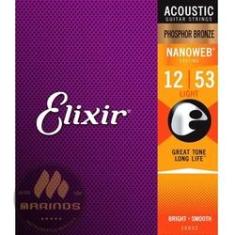 Imagem de Encordoamento Elixir Violão 012/.053 Fósforo Bronze Izzo Nfe