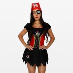 Imagem de Fantasia de Pirata Feminino Adulto - Magic Fantasy, G