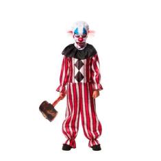 Imagem de Fantasia Halloween Palhaço Infantil Com Máscara de Terror - Fantasias 