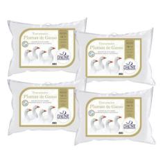 Imagem de Kit com 4 Travesseiros Plumas 5 Estrelas - Daune