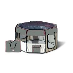 Imagem de Cercado Para Cães E Gatos -Cinza E Bege - 58X98X152 Cm