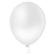 Imagem de Bexiga Balões Liso Redondo Nº 9 Clear Transparente - 50 Unid