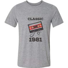 Imagem de Camiseta Classic 1981 Fita Aniversário Quarenta 40 Anos