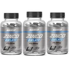 Imagem de 3 Zinco Quelato 29,59Mg 180 Cápsulas Biofor - Sem Sabor