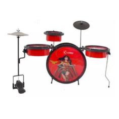 Imagem de Bateria Infantil Luen Vermelho Warner Mulher Maravilha Heroes