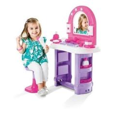 Imagem de Camarim Infantil De Maquiagem Penteadeira Salão De Beleza