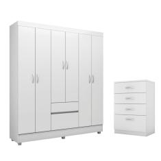 Imagem de Conjunto Quarto Guarda Roupa Comoda Forggia