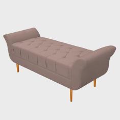 Imagem de Recamier Estofado Ari 195 cm King Size Suede Rosê - Amarena Móveis