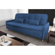 Imagem de Sofá Cama Donna Suede Azul B254 - Matrix