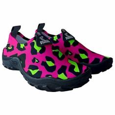 Imagem de Tenis Feminino Sapatilha Onça Hibrida Água Pilates Praia Academia Jetski Gênero:Feminino;Cor:Verde;Tamanho:33/34