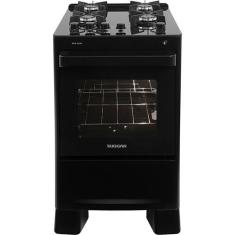 Imagem de Fogão de Piso Max Plus mesa de vidro 4 Queimadores Preto Bivolt Suggar