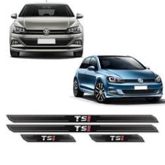 Imagem de Kit Soleira Da Porta Diamante Volkswagen Golf Polo Tsi 2018 Resinada