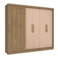 Imagem de Guarda-Roupa Casal Tormaline 5 Pt 4 Gv Nogueira E Macadamia - Kappesbe