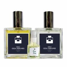 Imagem de Kit 2 Perfumes Femininos Floral 100ml + Amadeirado 100ml - Essência do