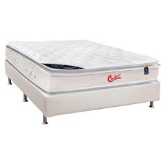 Imagem de Cama Box Casal: Colchão Molas Castor Pocket Gold Star Vitagel SLX DF +