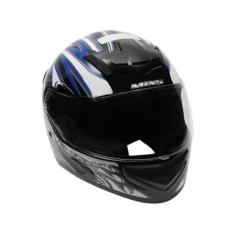 Imagem de Capacete MX Cobra Plus Mixs Preto e Azul - Tam. 60