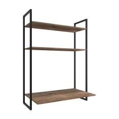 Imagem de Escrivaninha Suspensa Estilo Industrial Tokyo - Fit Mobel Cor Castanho