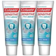 Imagem de Kit C/ 3 Creme Dental Colgate Sensitive Pro-Alívio Real White 110g