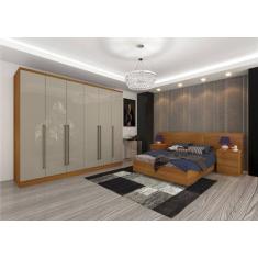 Imagem de Guarda Roupa Casal 6 Portas 2,70M - Sevilla-Cinamomo/Off White - Tcil