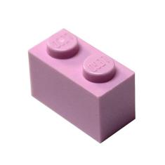 Imagem de Peças e peças LEGO: rosa brilhante (roxo claro) 1x2 tijolo x100