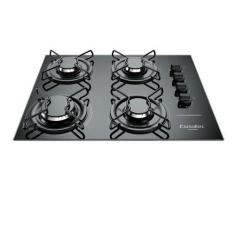 Imagem de Cooktop À Gás 4 Bocas Esmaltec Vidro - Preto - 55x58x46 Cm, Preto, 110