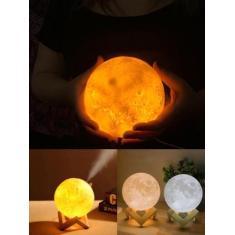 Imagem de Luminária Umidificador Lua Cheia 3D - Bcs
