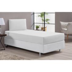 Imagem de Lençol Macio Cama Solteiro 400 Fios Branco