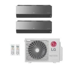 Imagem de Ar-Condicionado Multi Split Inverter LG 18.000 BTUs (1x Evap HW Artcool 8.500 + 1x Evap HW Artcool 11.900) Quente/Frio 