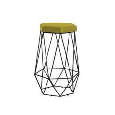 Imagem de Banqueta Rubel Base  Suede  Gran Belo