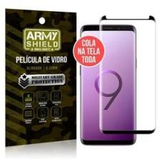 Imagem de Película de Vidro Cola Tela Toda Galaxy S9 Plus - Armyshield
