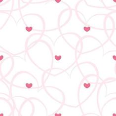 Imagem de Papel de Parede Corações Riscados