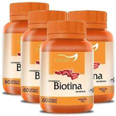 Imagem de Biotina 60cps 450mg Duom | Kit 4 Frascos