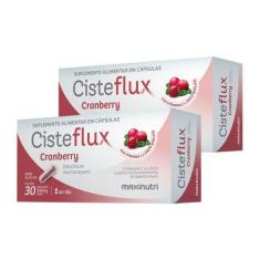 Imagem de Kit 2 Cisteflux Cranberry Vitamina C Zinco 30 Cáps Maxinutri