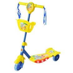 Imagem de Patinete Radical Infantil Com Cesta Sons E Luzes Com 3 Rodas - Dm Toys