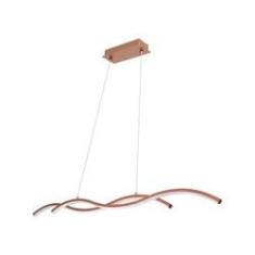 Imagem de Lustre Pendente Twine COBRE Led Integrado 15w Quality Moderno Curvas Ondas St1348