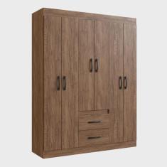 Imagem de Guarda-roupa 50206 6 Portas 2 Gavetas 4 Prateleiras Sidney