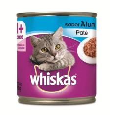 Imagem de Ração Úmida Whiskas Lata Gatos Adultos Sabor Atum - 290G