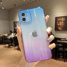 Imagem de Capa degradê transparente aurora de luxo para iphone 12 11 pro max 12 mini x xr xs max 7 8 plus se 2020 capa traseira macia, 3, para iphone 12