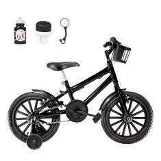 Imagem de Bicicleta Infantil Aro 16 Nylon Preta