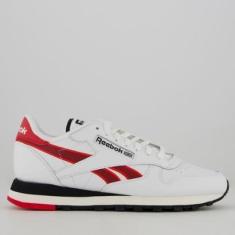 Imagem de Tênis Reebok Classic Leather Branco e  Vermelho-Masculino