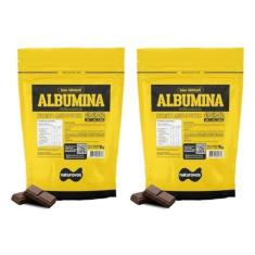 Imagem de Kit 2x Albumina Naturovos 1kg Chocolate
