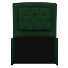 Imagem de Cabeceira Laguna 90 cm Solteiro Suede Verde - Amarena Móveis