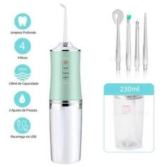 Imagem de Irrigador Oral Elétrico Portatil Jato Água Limpador Dentário Bucal Ver