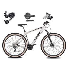 Imagem de Bicicleta Aro 29 Ksw Xlt Câmbio Traseiro Shimano Deore e Altus 27v Freio Hidráulico Garfo Com Trava Pneu Faixa Bege - Branco