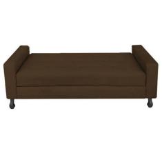 Imagem de Recamier Calçadeira Sofá Dama  1,40 Cm Casal Baú Quarto Sala Suede Mar