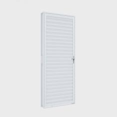 Imagem de Porta de Aço de Giro 215x85cm Laminada Riobras