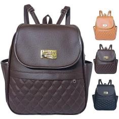 Imagem de Bolsa básica feminina multifuncional para sair com bolsos laterais e b