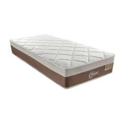 Imagem de Colchão Solteiro Orion Molas Ensacadas (28x108x198) Branco e Bege