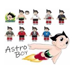 Imagem de Bonecos Blocos De Montar Coleção Astroboy Mangá Japão - Mega Block Toy