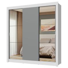 Imagem de Guarda-roupa Casal 3 Portas de Correr com Espelhos Nobre Madesa